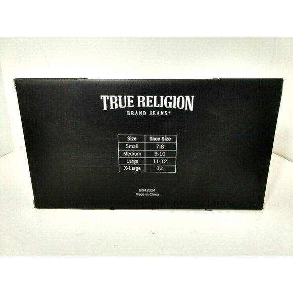 TRUE RELIGION Men's Denim Style Slippers / House Shoes‎ SIZE SMALL (7-8) NIB - Picture 5 of 5
